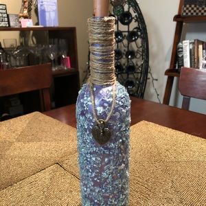 Mosaic Lighted Wine bottle